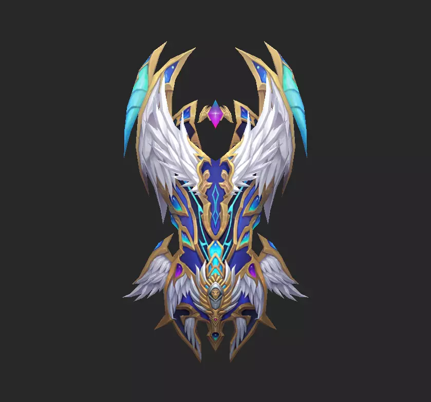 Light Divine Shields of the Archangel Low-poly 3D model_9