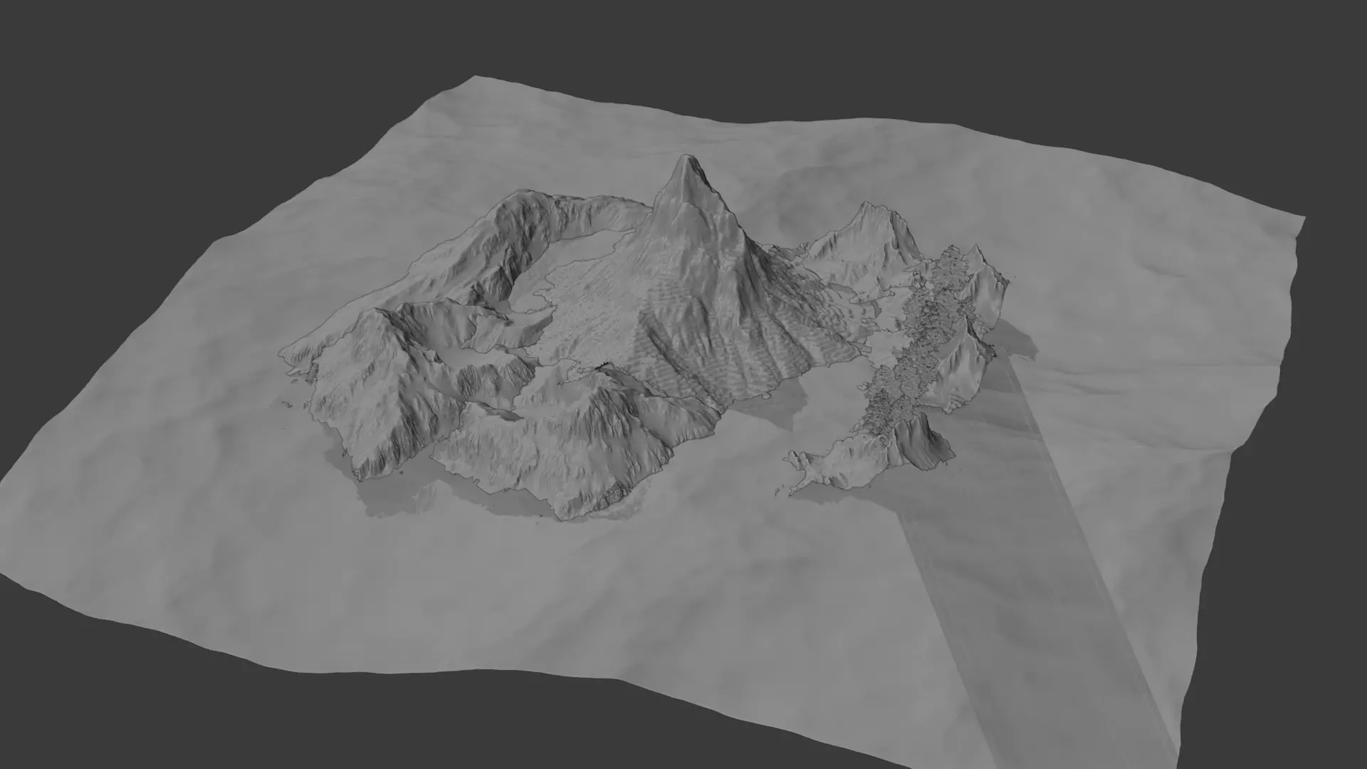 island on water 3D model_10