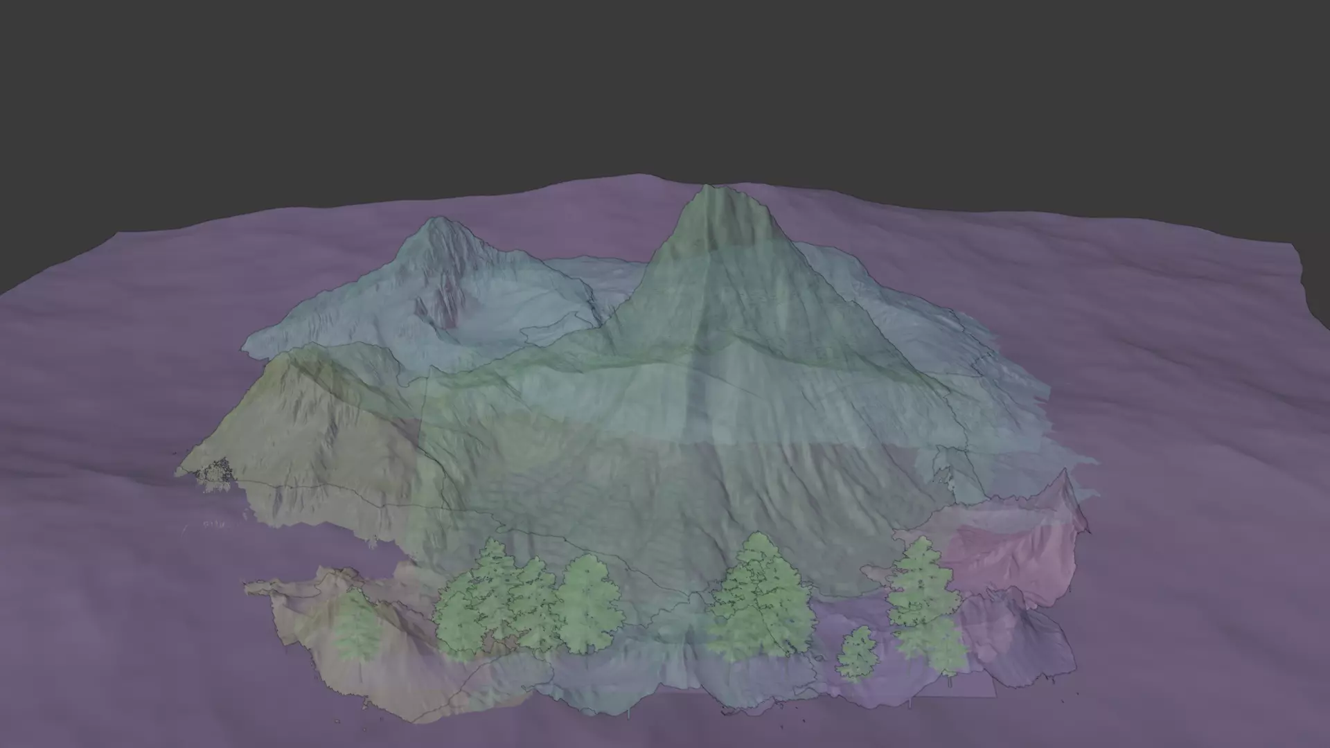 island on water 3D model_11