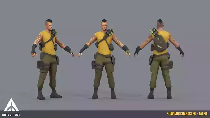 Stylized Survivor Character - Racer
