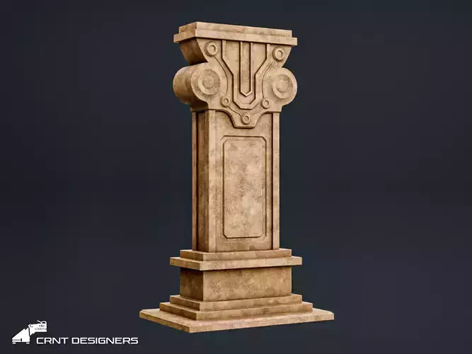 Ancient Stone Pedestal