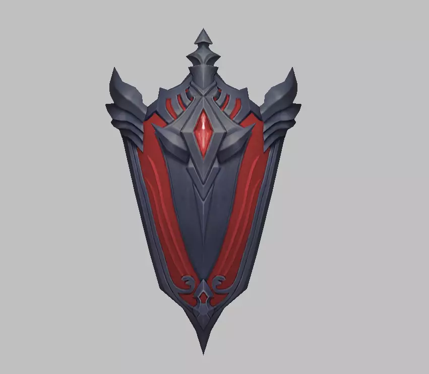 Dark Divine Shields of the Archangel Low-poly 3D model_1