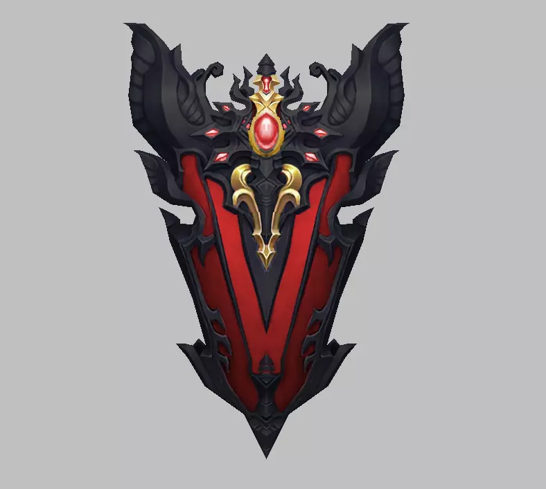 Dark Divine Shields of the Archangel Low-poly 3D model_4