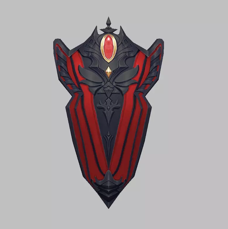 Dark Divine Shields of the Archangel Low-poly 3D model_2
