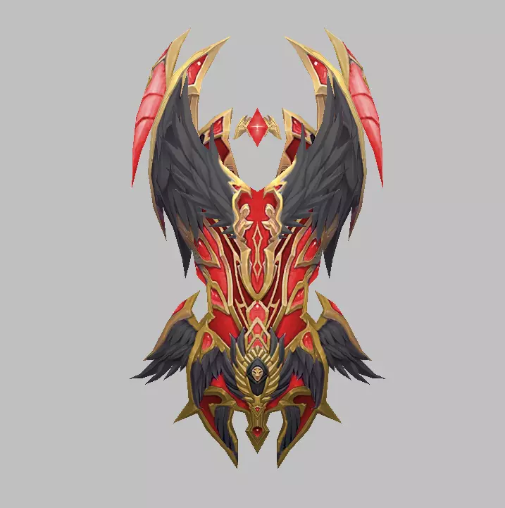 Dark Divine Shields of the Archangel Low-poly 3D model_9