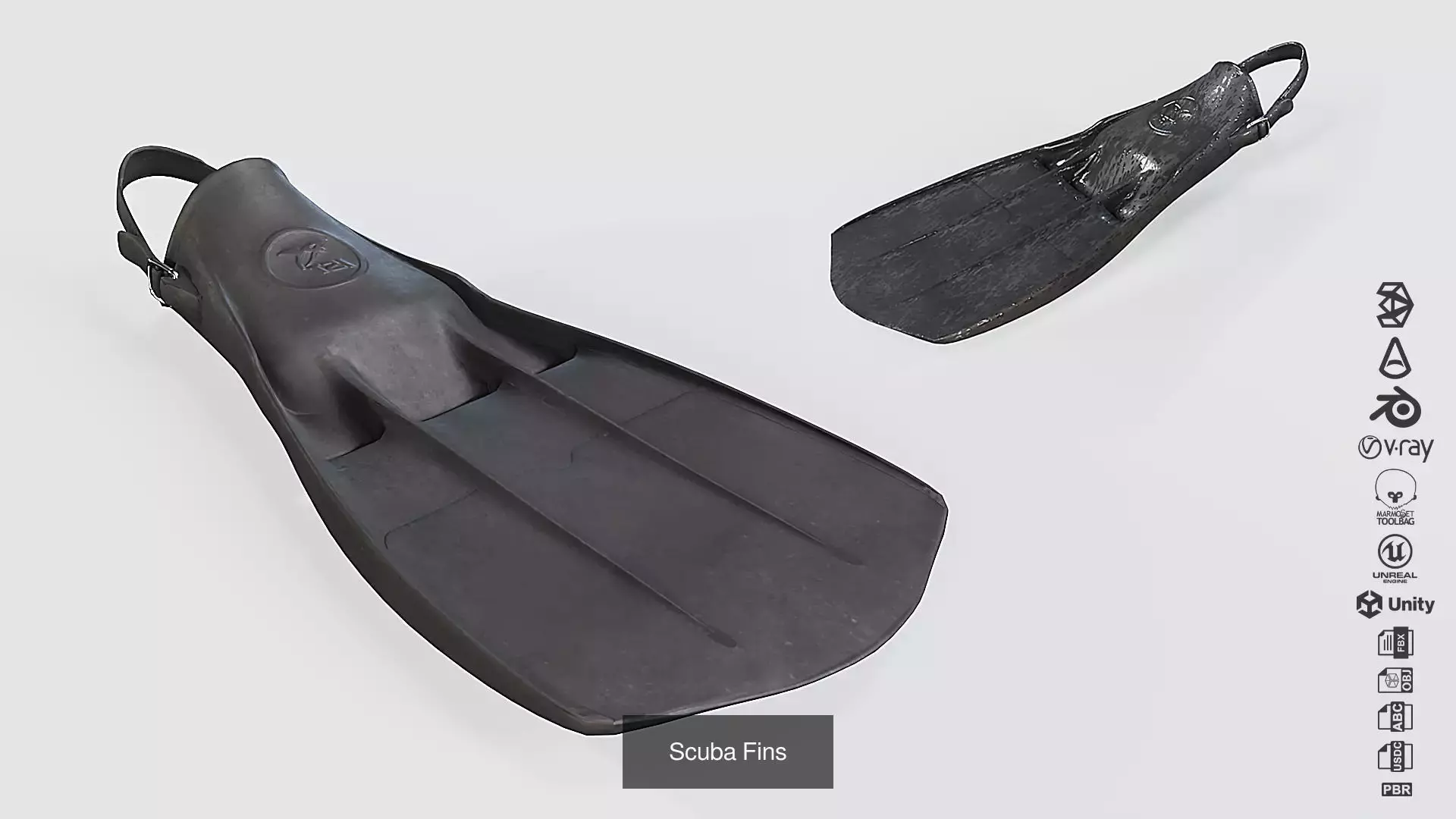 Diving Gear Scuba Equipment 3D Model Collection_4