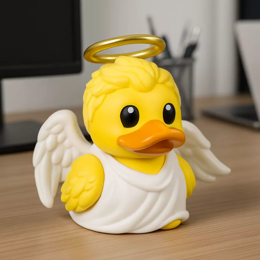 Rubber Duck - Angel duck model - 3D print 3D print model