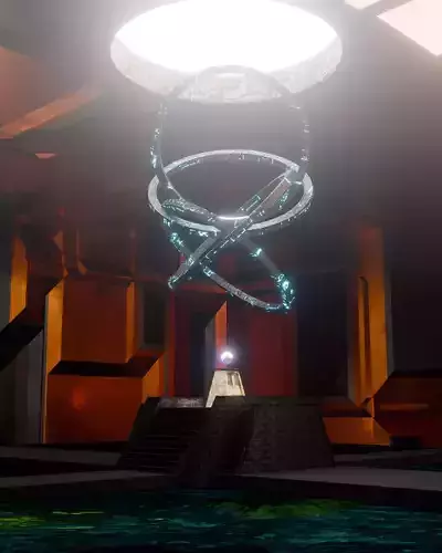 Sci-Fi Temple  Futuristic 3D Environment