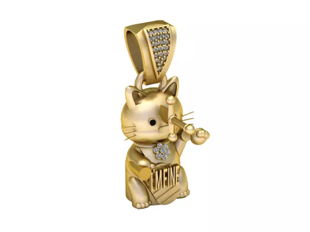 Gold Teddy Bear Dog Pendant Free 3D print model
