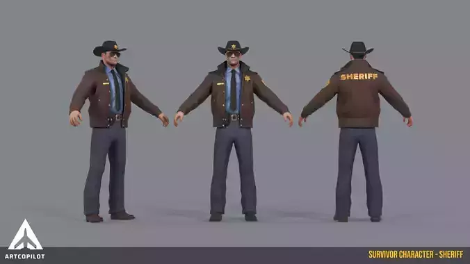 Stylized Survivor Character - Sheriff
