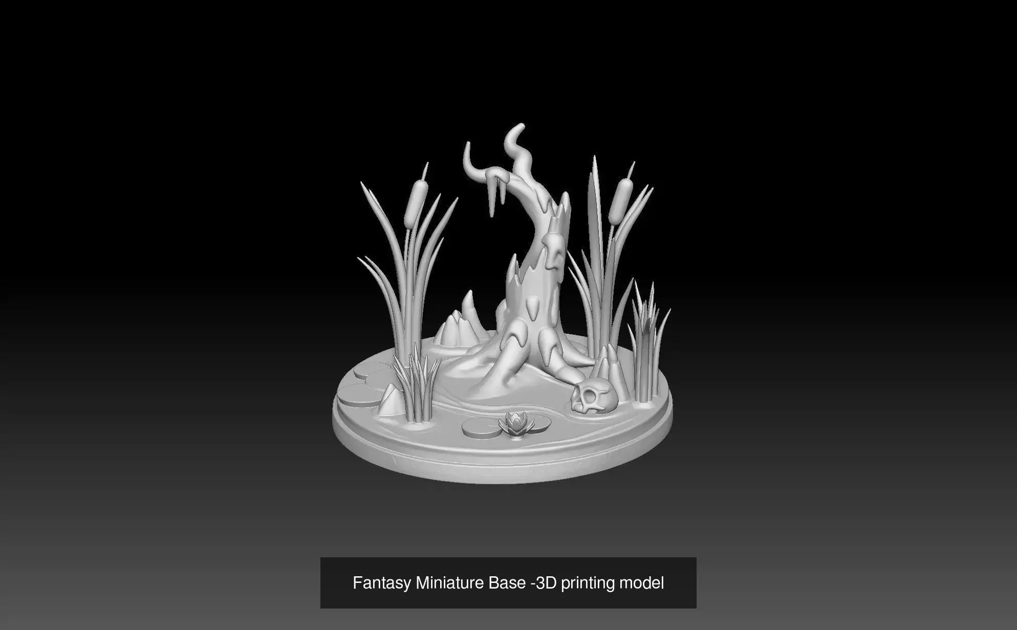Universal Fantasy Miniature Base 3D Model Collection_5