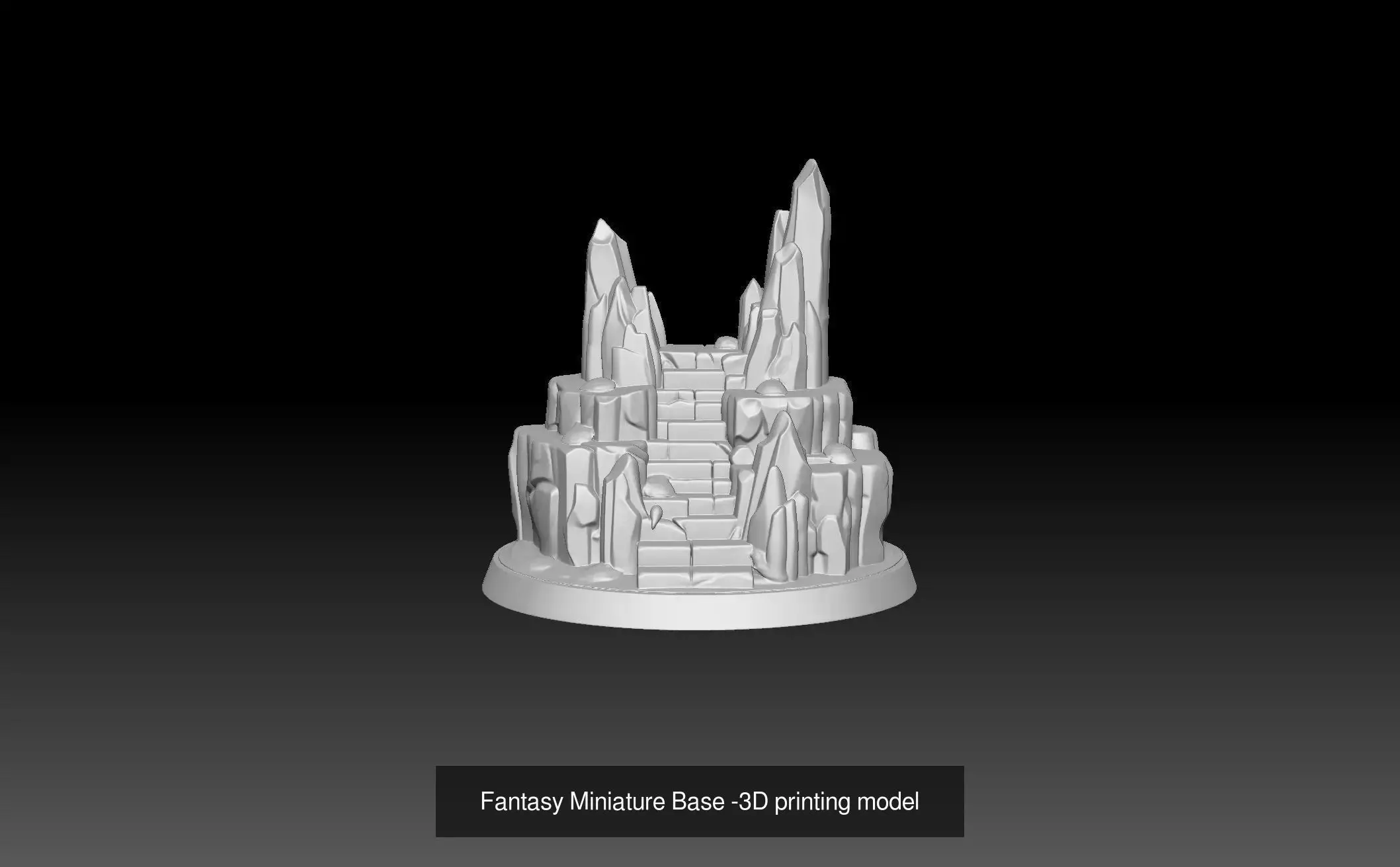 Universal Fantasy Miniature Base 3D Model Collection_8