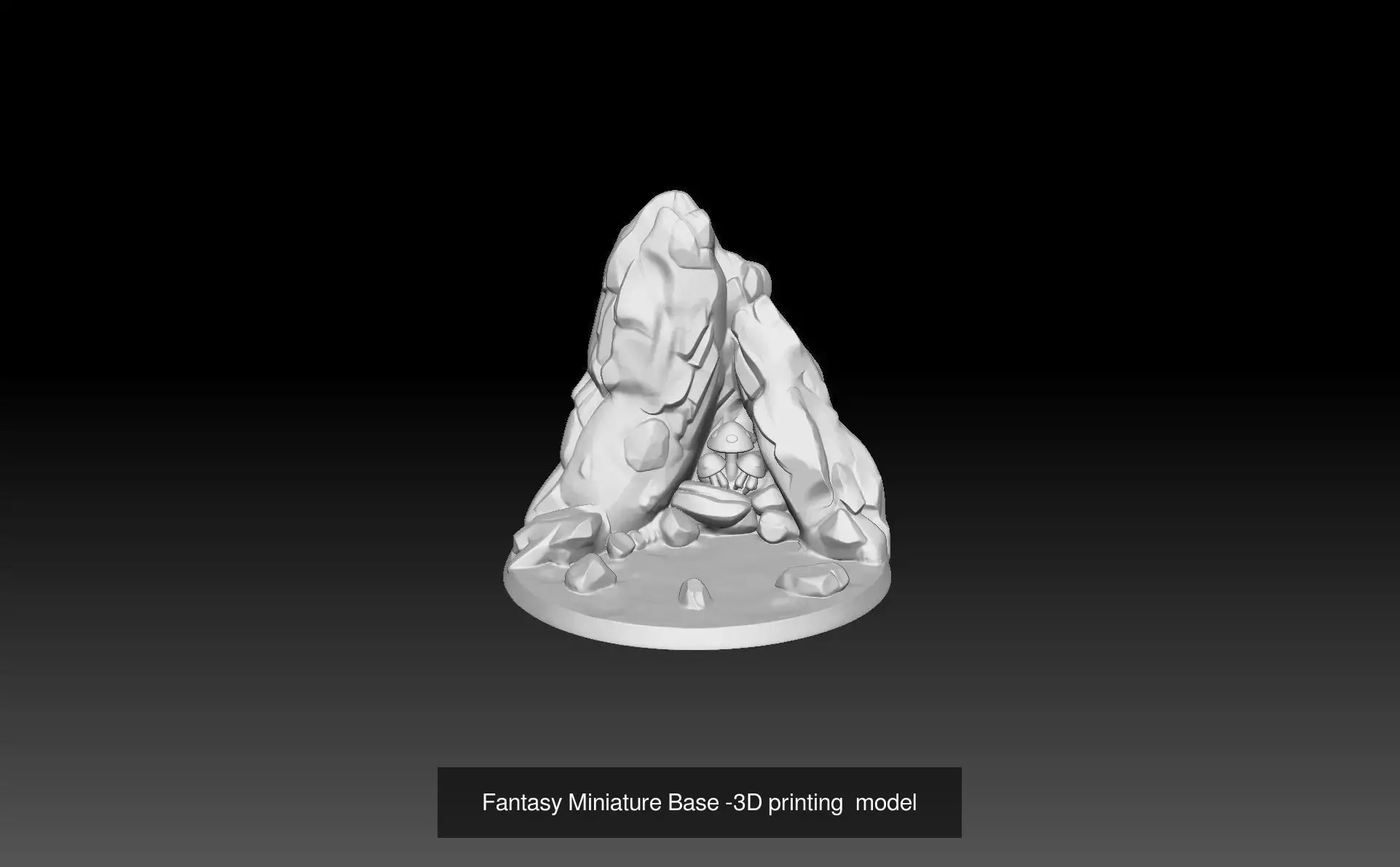 Universal Fantasy Miniature Base 3D Model Collection_3