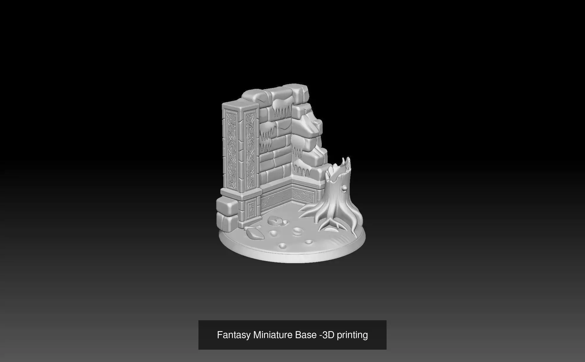 Universal Fantasy Miniature Base 3D Model Collection_2