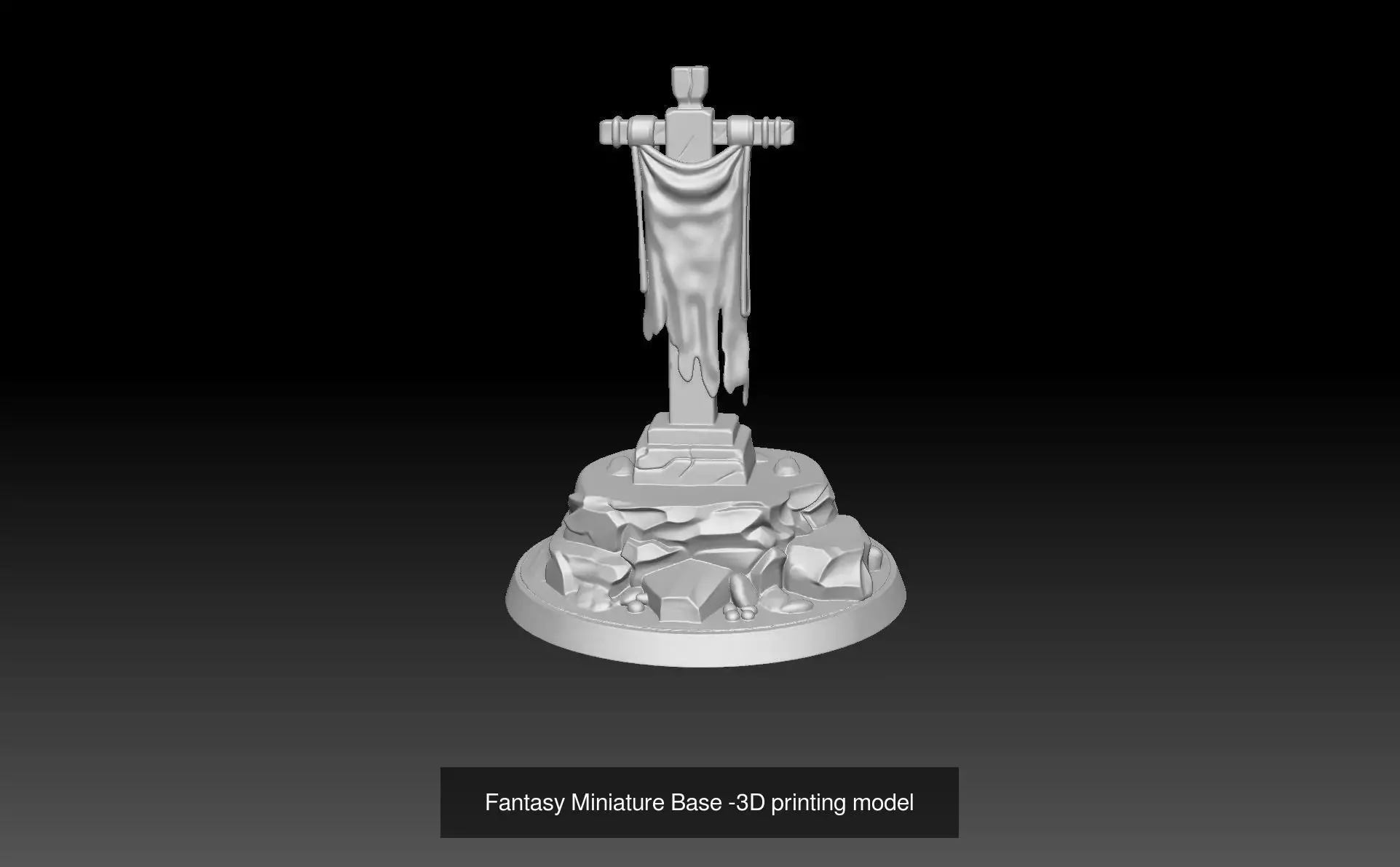 Universal Fantasy Miniature Base 3D Model Collection_9