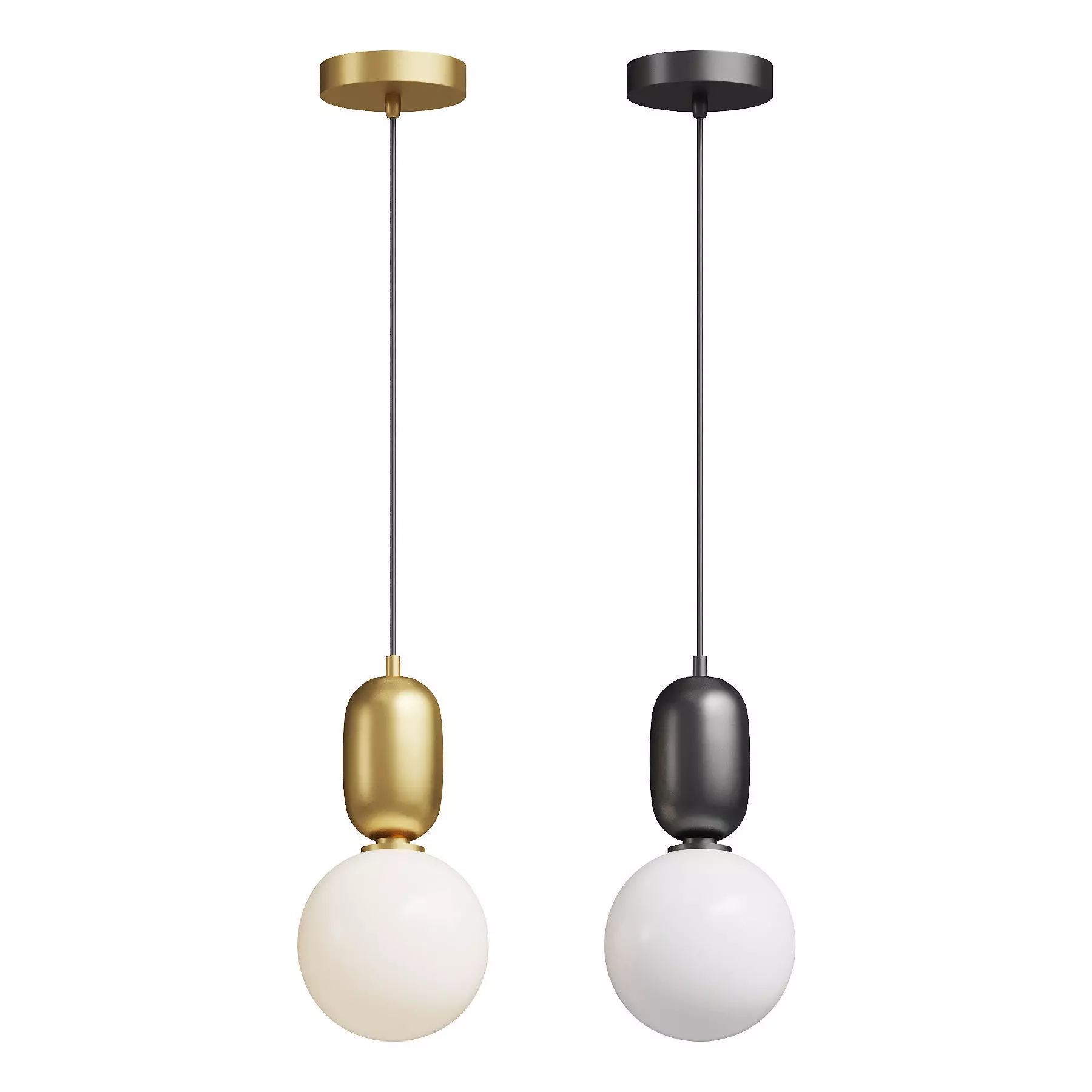 Amagiri 6 Pendant Light 3D model_1