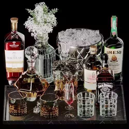 WHISKEY AND DECANTER SET NO1 A