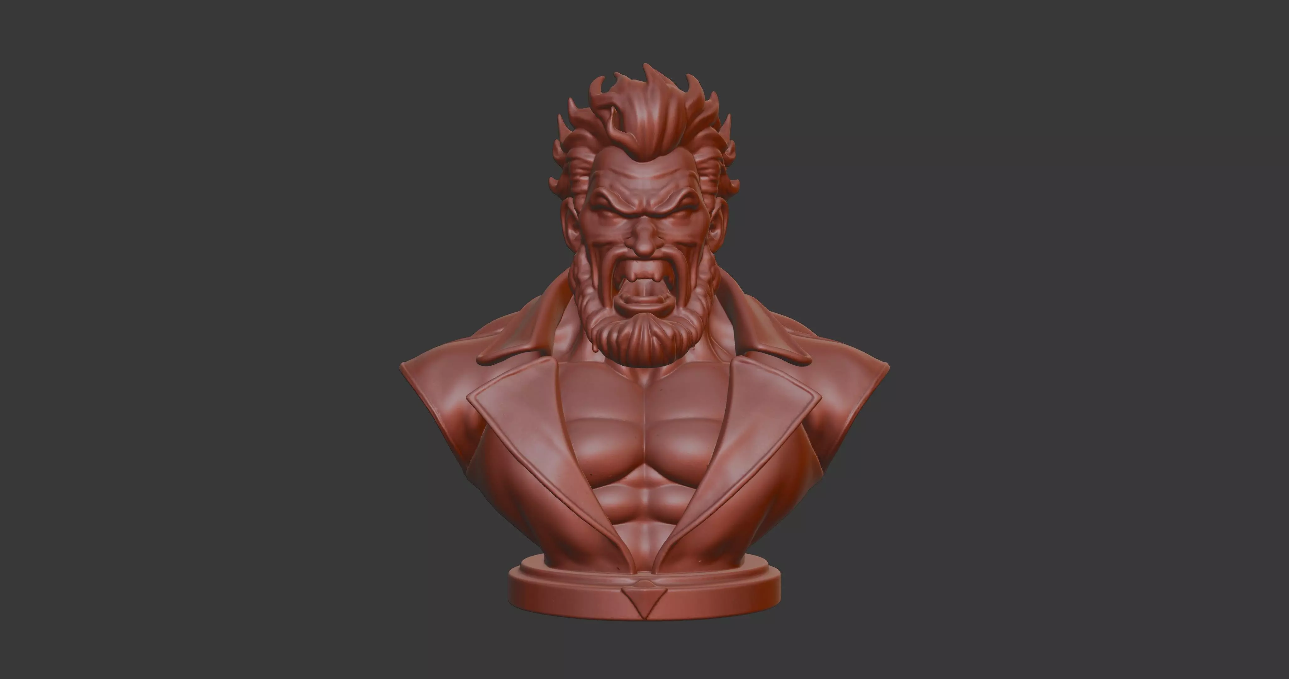Akuma Bust 3D Model STL Printable 3D print model_2