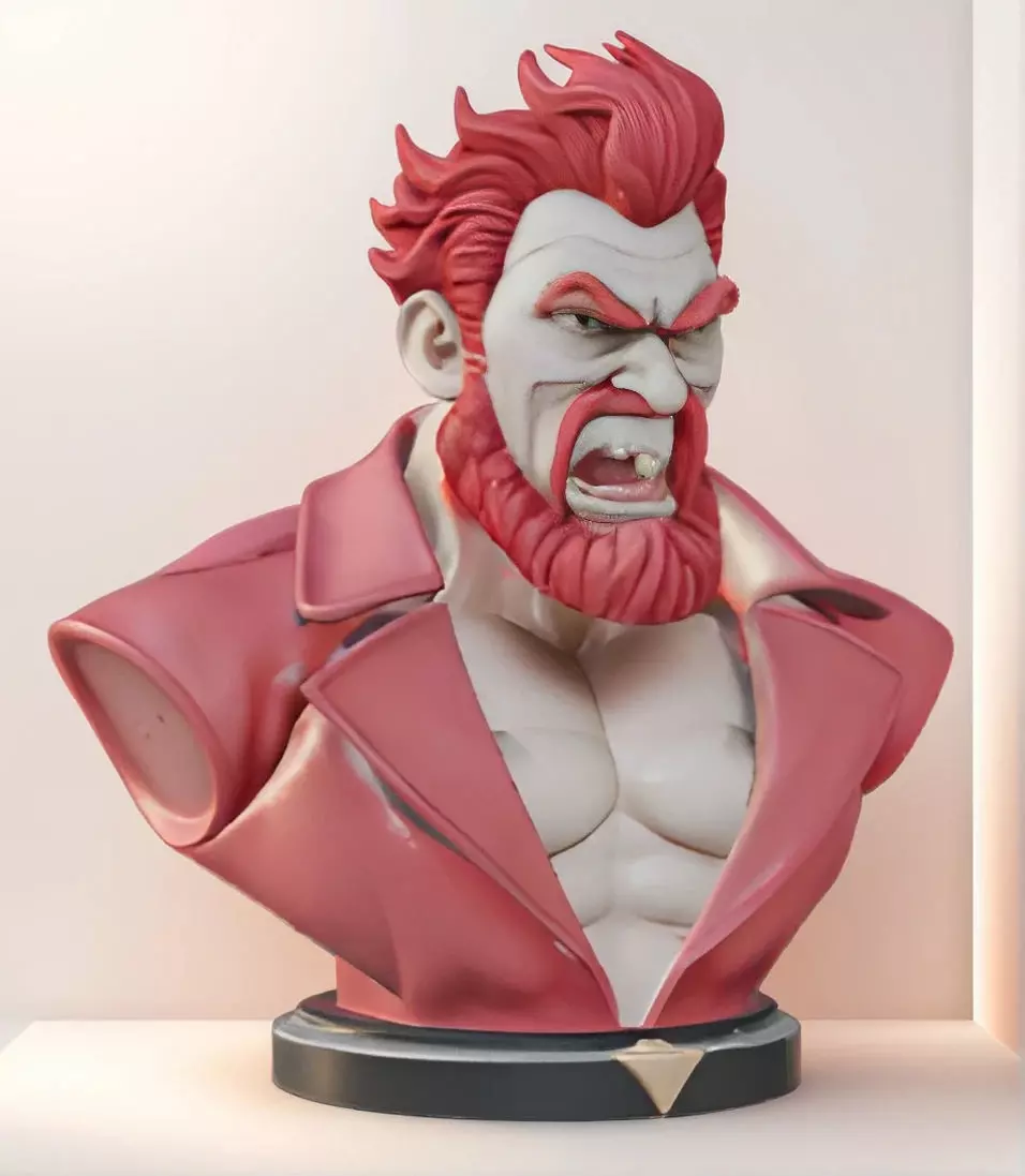 Akuma Bust 3D Model STL Printable 3D print model_0