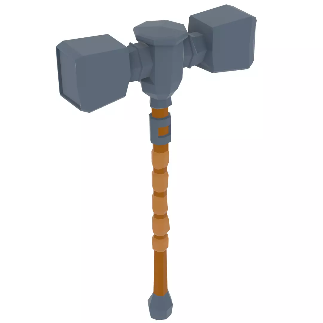 Low poly Mid Eviel Tools Pack and Bonus Low-poly 3D model_39