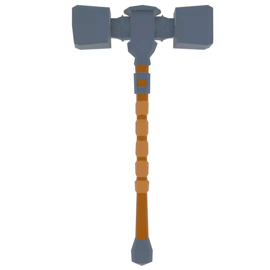 Low poly Mid Eviel Tools Pack and Bonus Low-poly 3D model_37