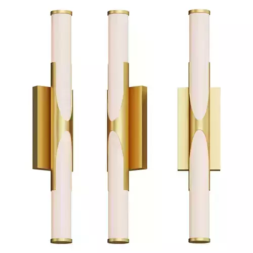Wide Gold LED Bath Light