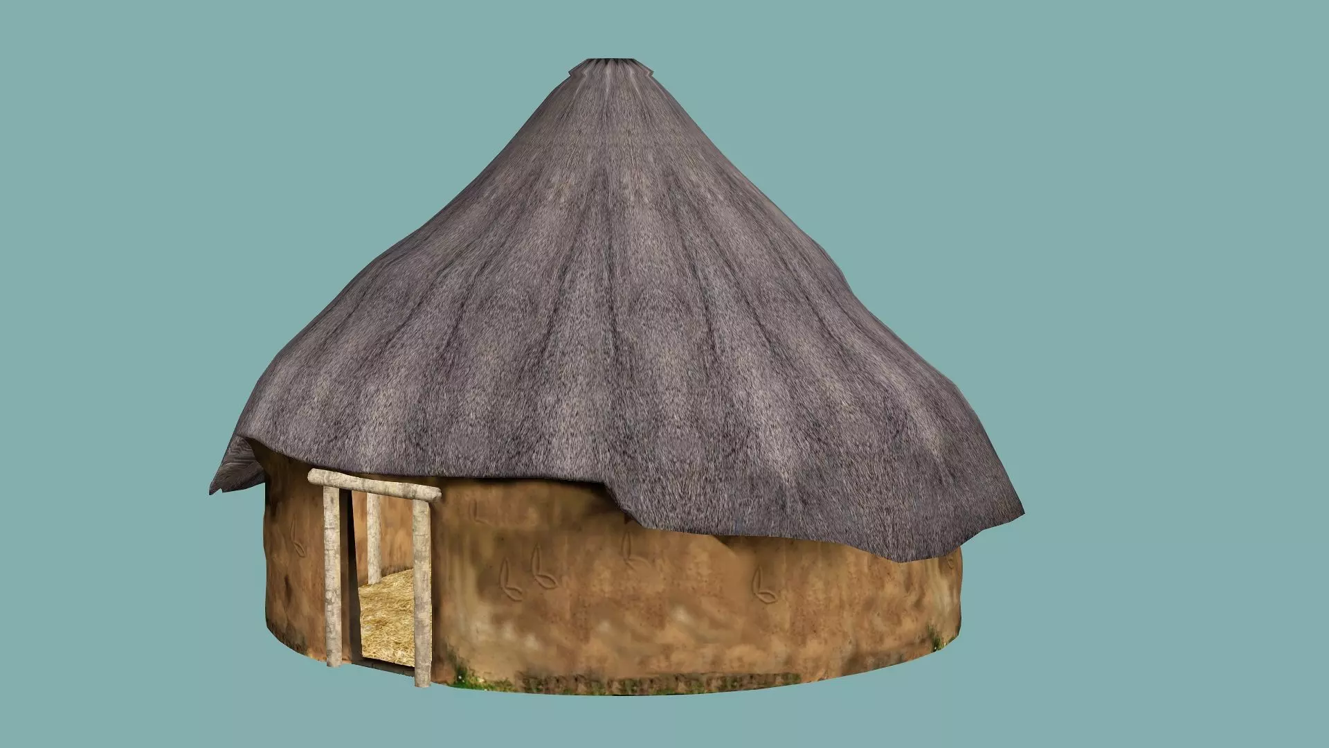 Fantasy Medieval Exclusive Village Hut House PPA 3D Model Low-poly 3D model_0