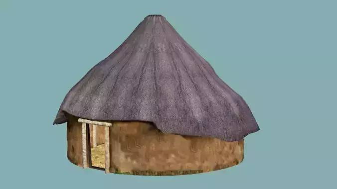 Fantasy Medieval Exclusive Village Hut House PPA 3D Model