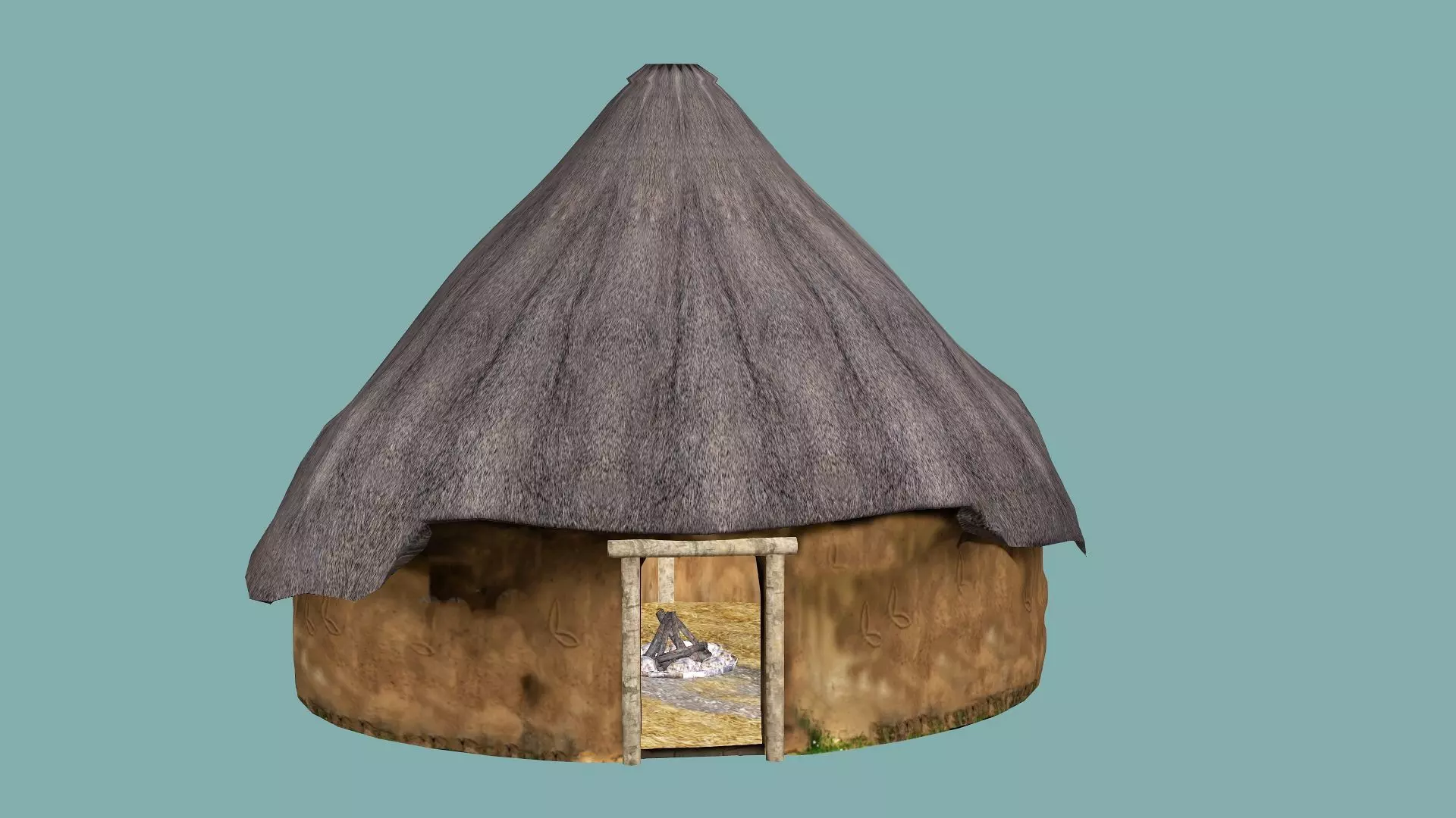 Fantasy Medieval Exclusive Village Hut House PPA 3D Model Low-poly 3D model_6