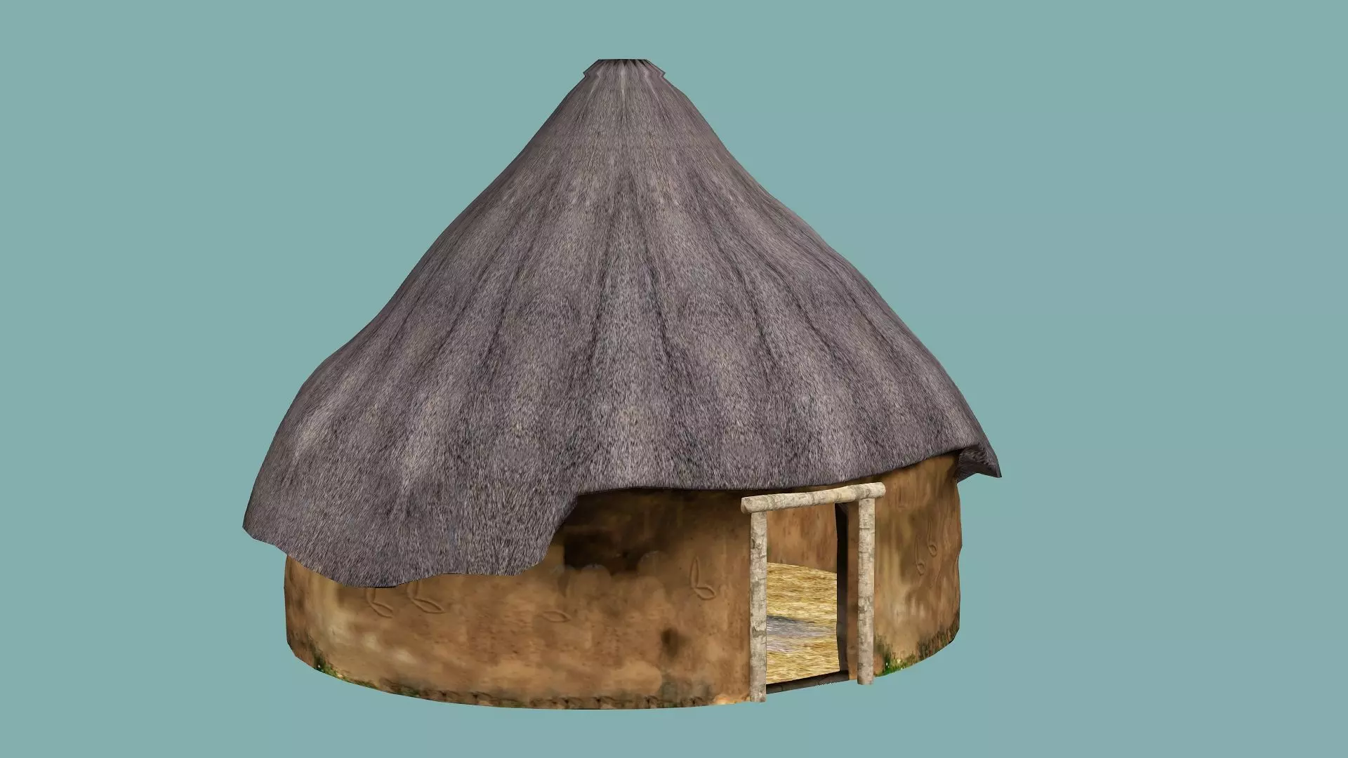 Fantasy Medieval Exclusive Village Hut House PPA 3D Model Low-poly 3D model_5