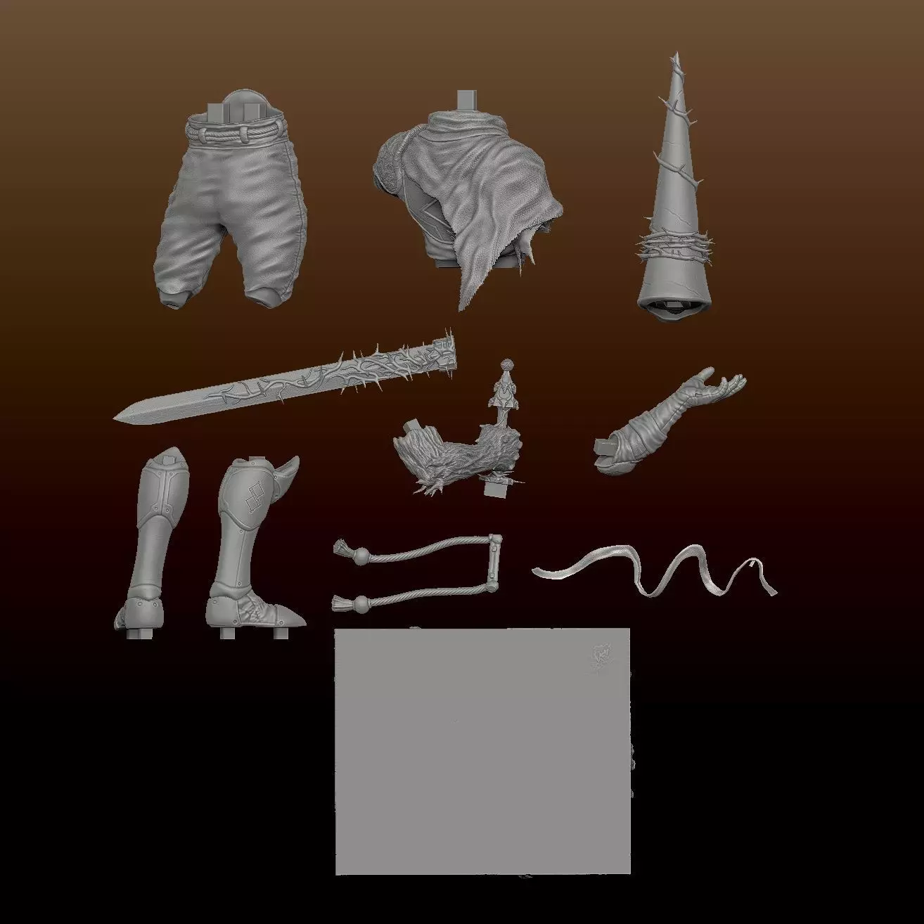 The prayer of the Penitent One 3D print model_9