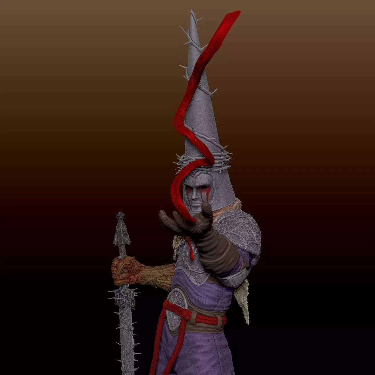 The prayer of the Penitent One 3D print model_1