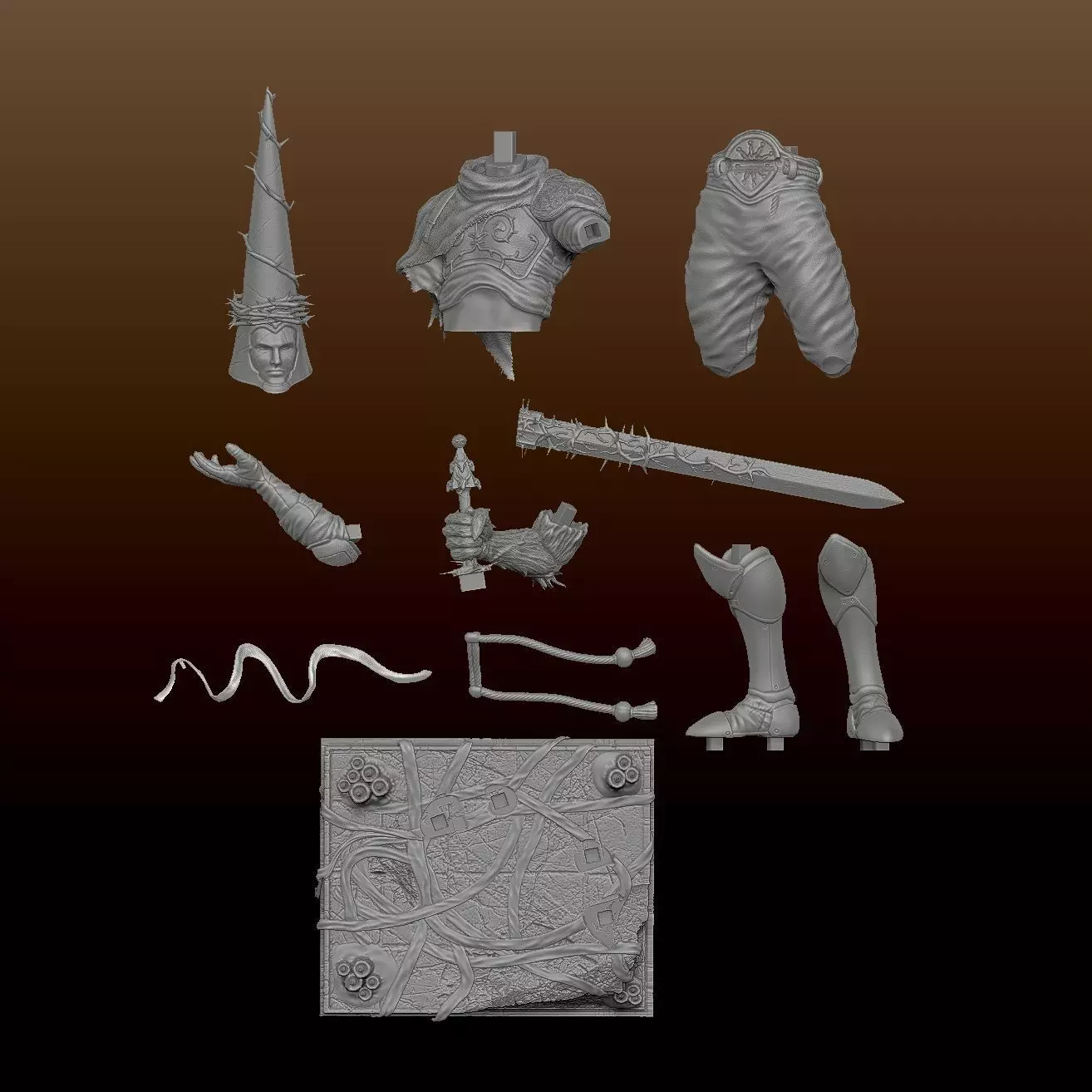 The prayer of the Penitent One 3D print model_8