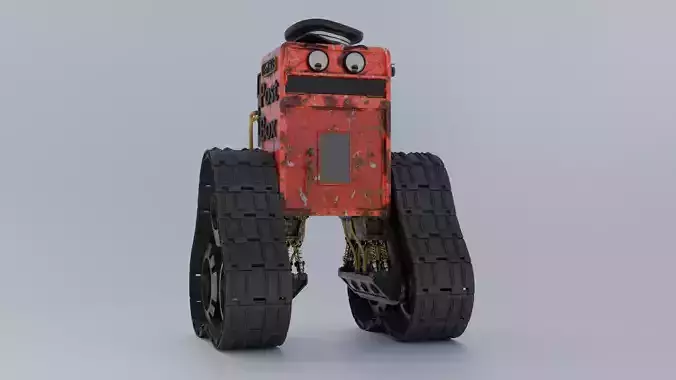 Robot Sci Fi MailMan 3D model