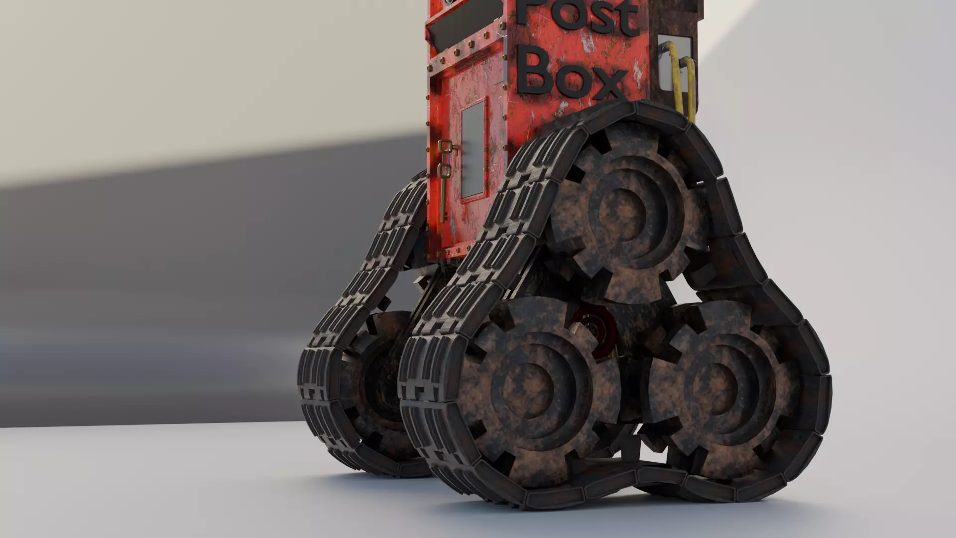 Robot Sci Fi MailMan 3D model_1