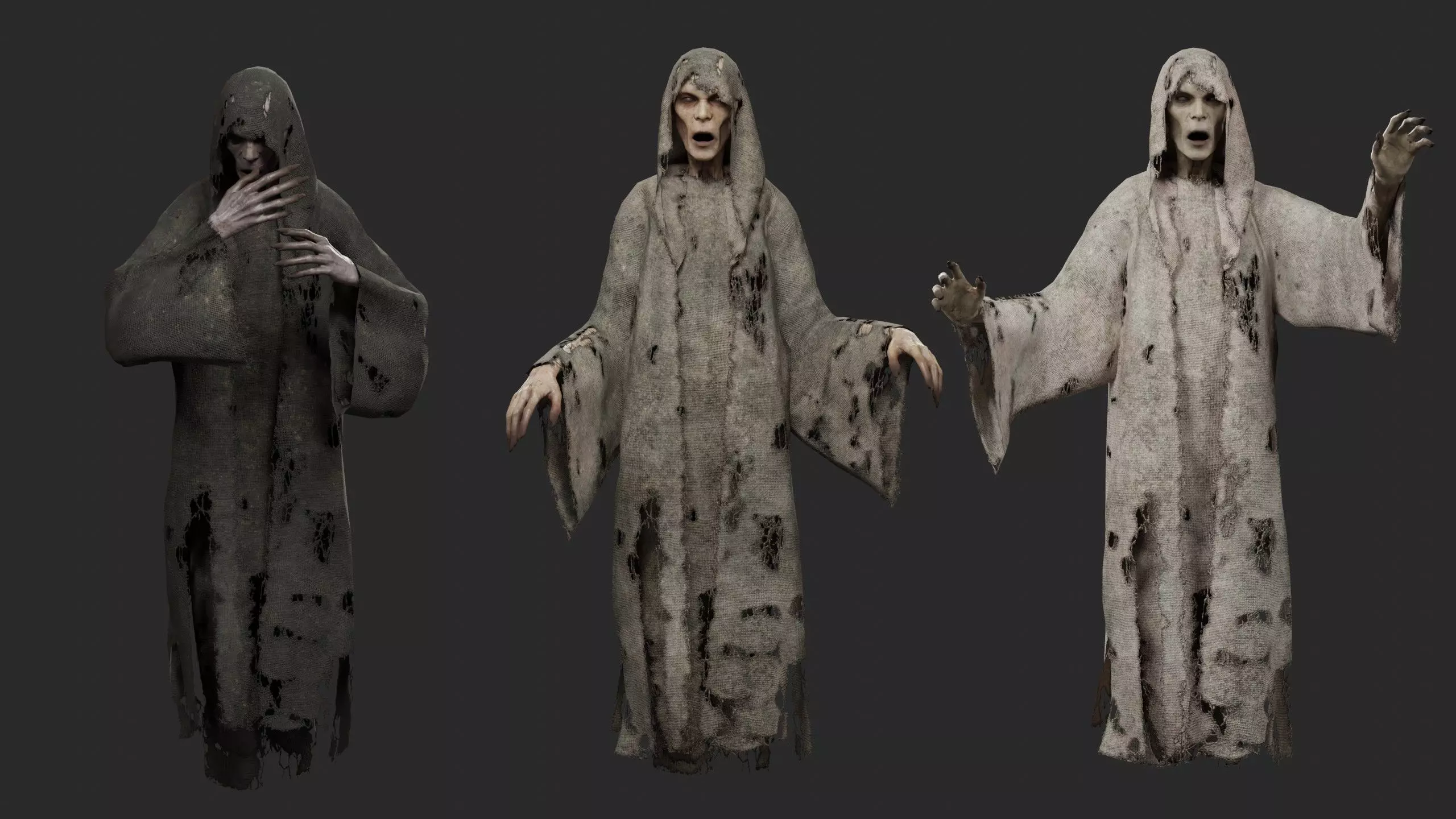 Flying Ghost Pack 3D Model Collection_8