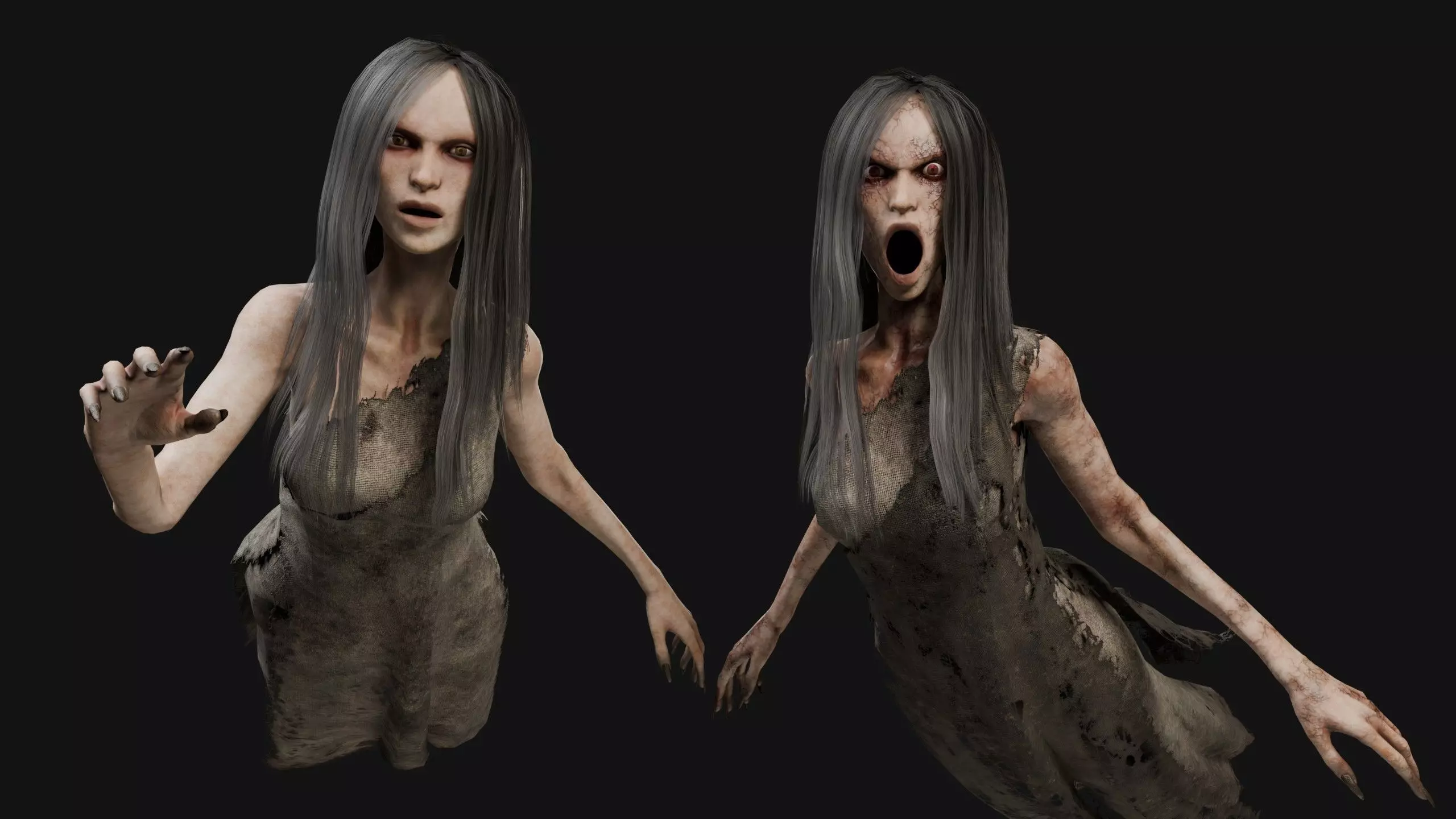 Flying Ghost Pack 3D Model Collection_9