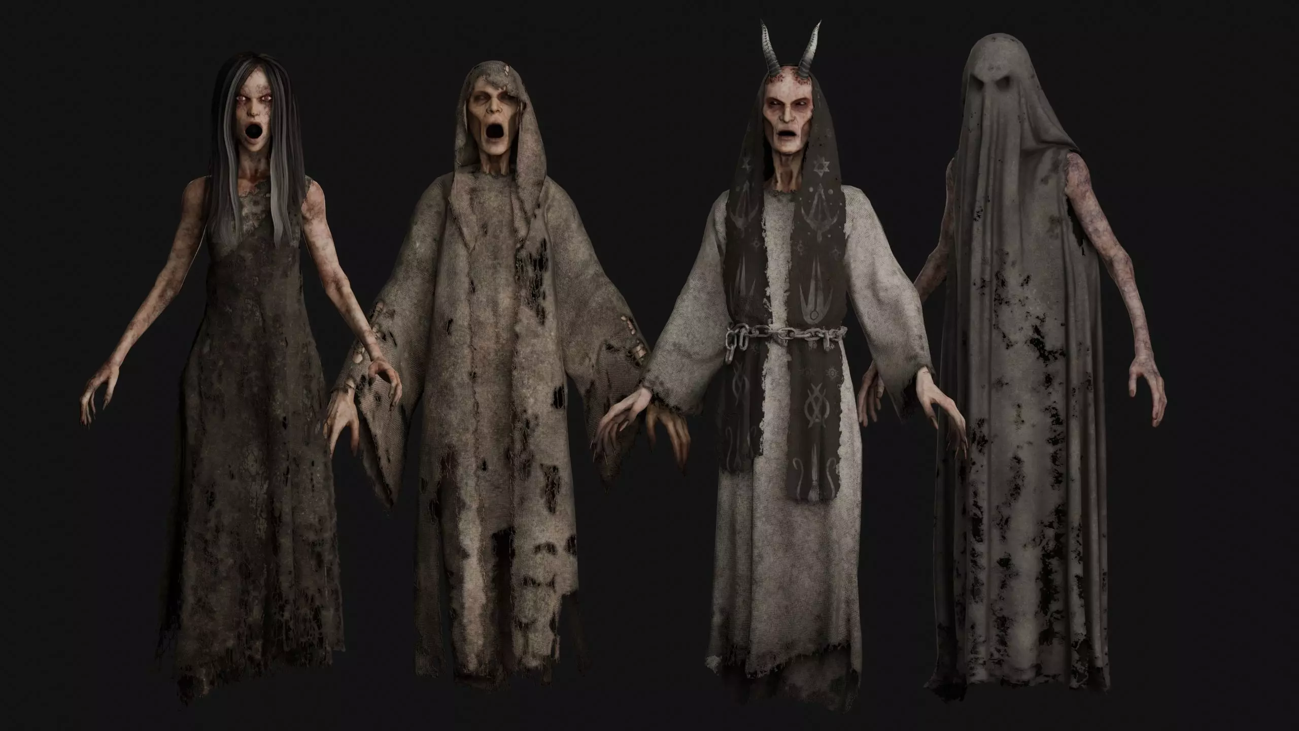 Flying Ghost Pack 3D Model Collection_6