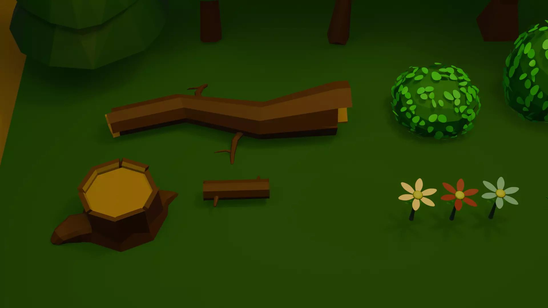 Low poly Nature Asset 1 Low-poly 3D model_3