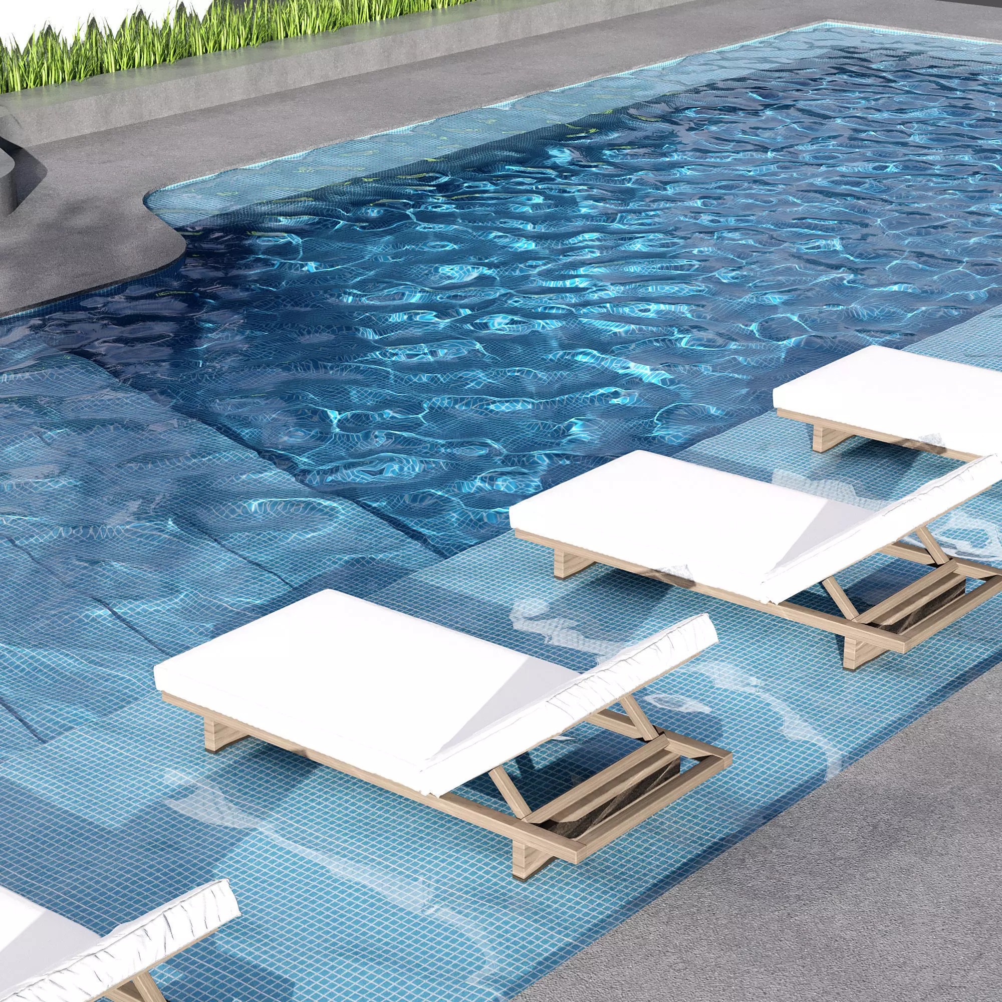 SWIMMING POOL NO116 A 3D model_7