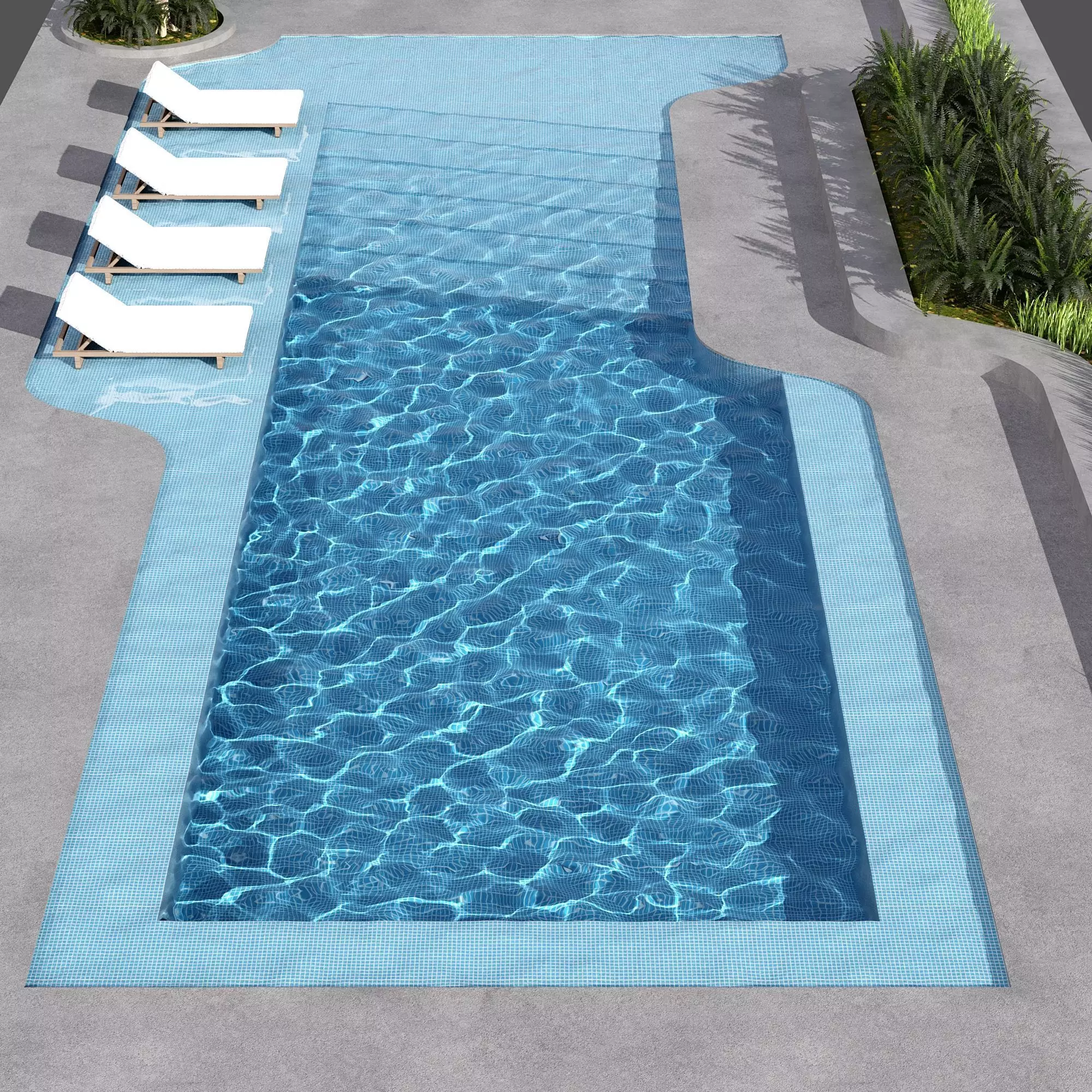 SWIMMING POOL NO116 A 3D model_4