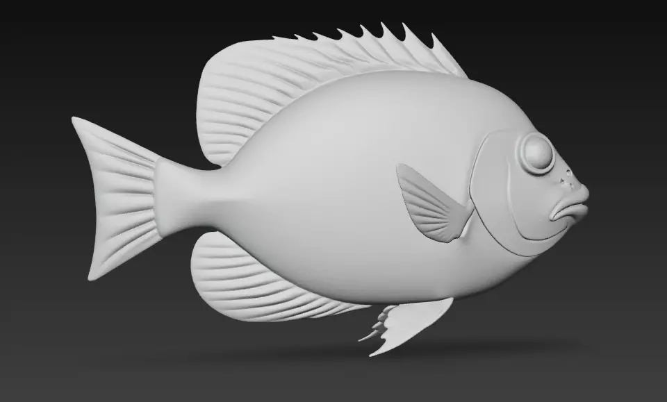 Fish Realistic 3D Model - Low Poly Realistic Game Ready Low-poly 3D model_17