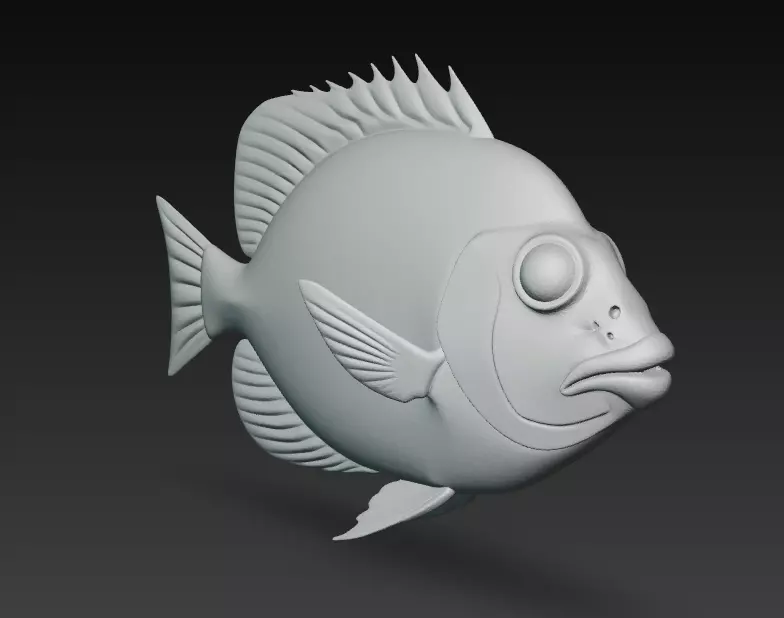 Fish Realistic 3D Model - Low Poly Realistic Game Ready Low-poly 3D model_16
