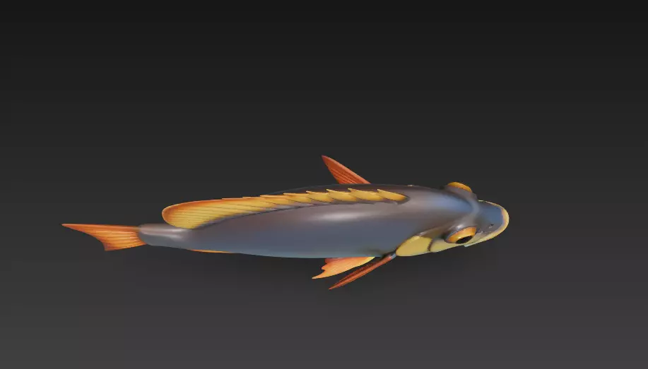 Fish Realistic 3D Model - Low Poly Realistic Game Ready Low-poly 3D model_9