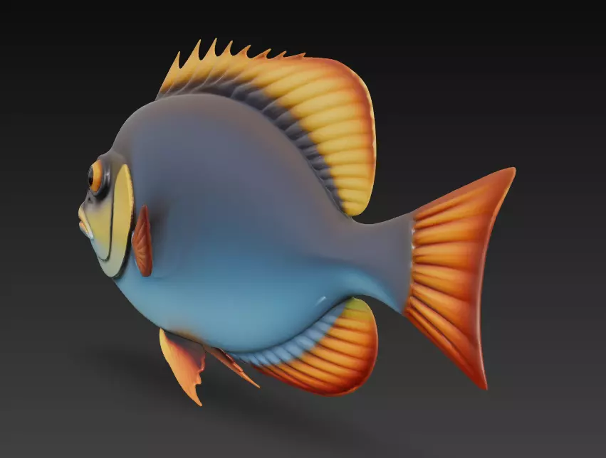 Fish Realistic 3D Model - Low Poly Realistic Game Ready Low-poly 3D model_13