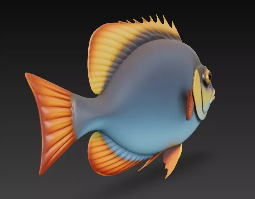 Fish Realistic 3D Model - Low Poly Realistic Game Ready Low-poly 3D model_12