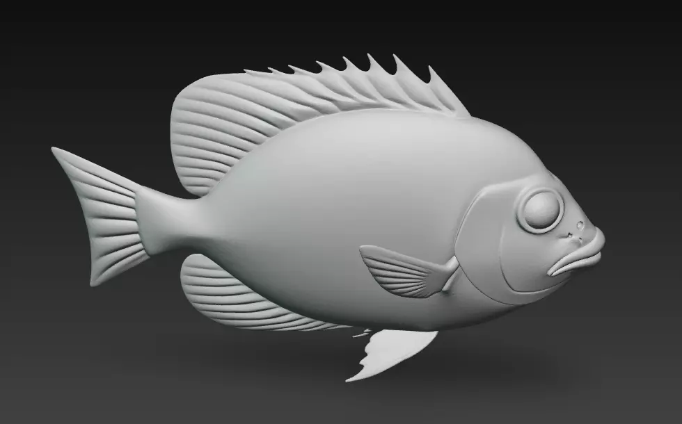 Fish Realistic 3D Model - Low Poly Realistic Game Ready Low-poly 3D model_22