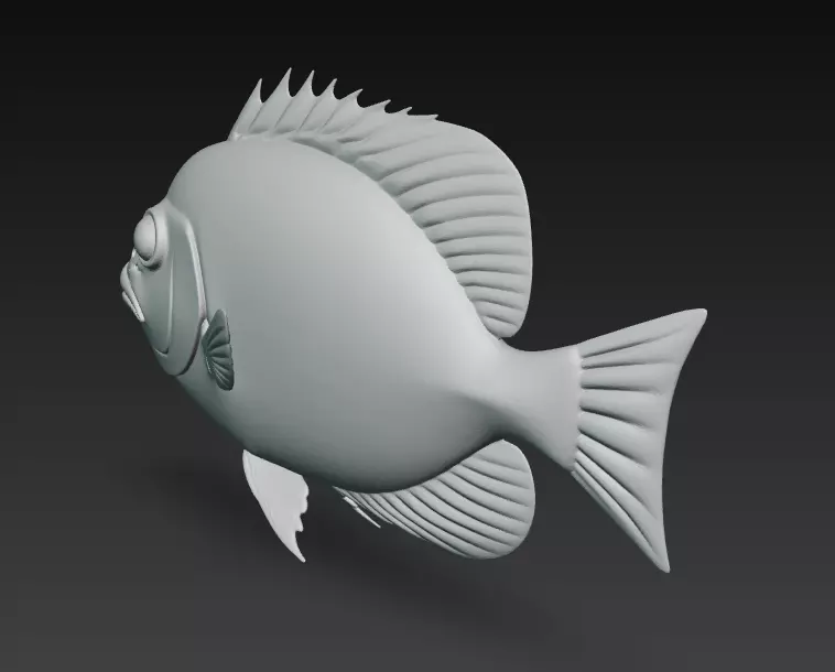 Fish Realistic 3D Model - Low Poly Realistic Game Ready Low-poly 3D model_23