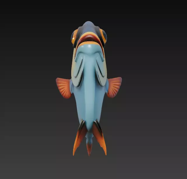 Fish Realistic 3D Model - Low Poly Realistic Game Ready Low-poly 3D model_14