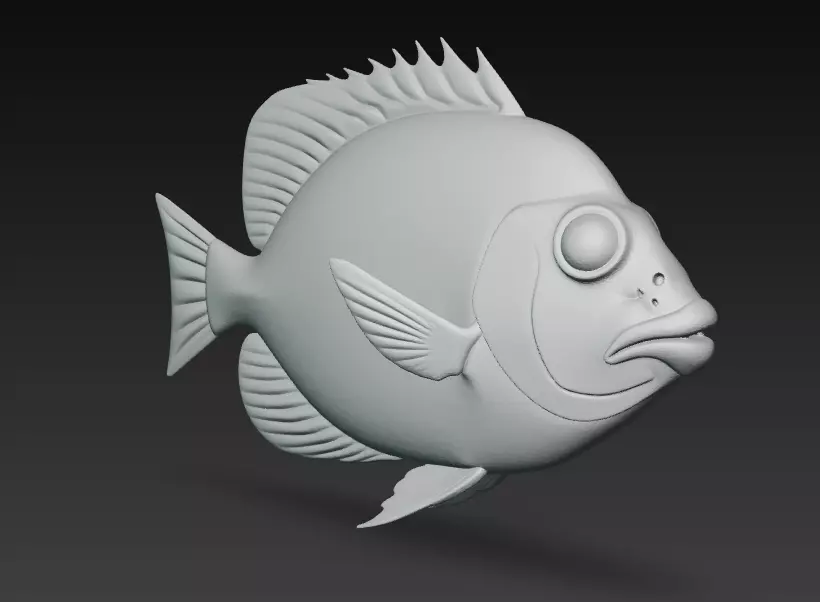 Fish Realistic 3D Model - Low Poly Realistic Game Ready Low-poly 3D model_21